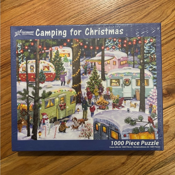 Vermont Christmas Company Camping for Christmas Puzzle - 1000 Pieces - Picture 1 of 5